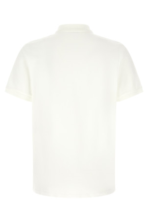 Logo patch polo shirt White