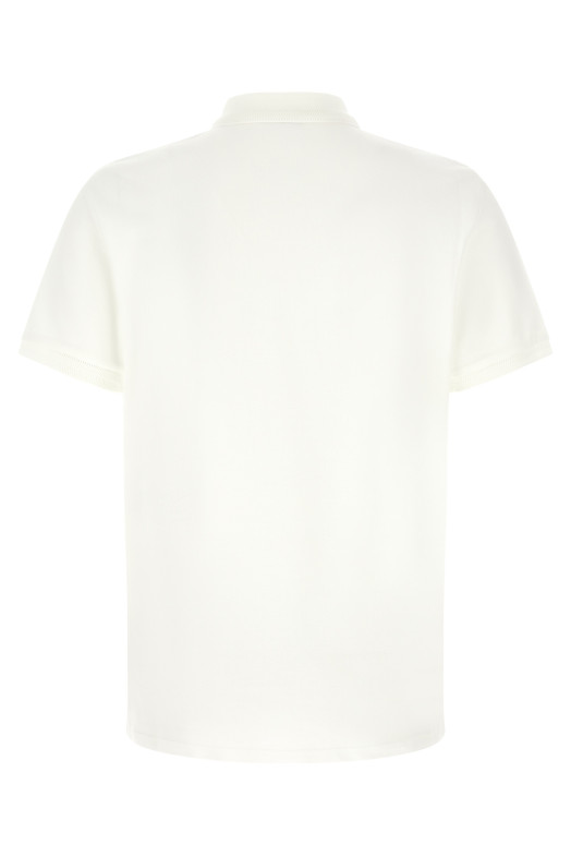 Logo patch polo shirt White