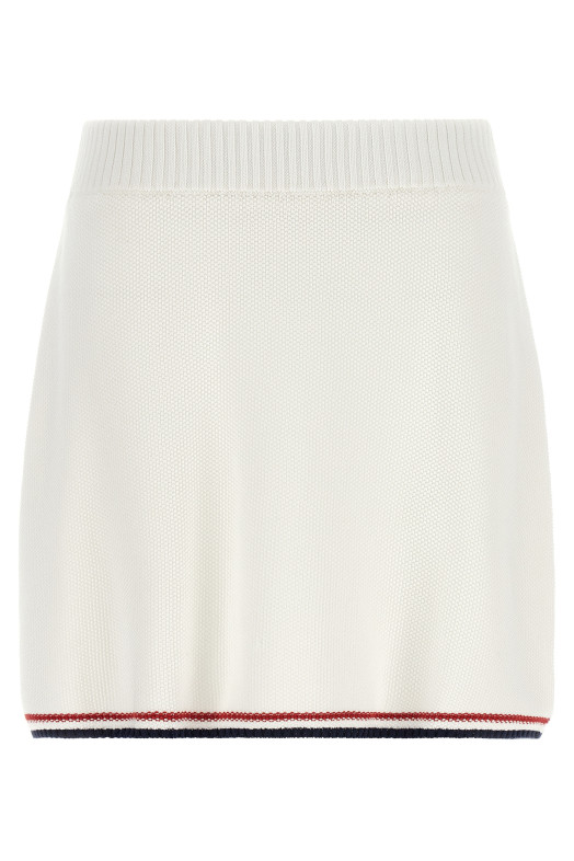 Piquet-effect skirt - 'Active' line White