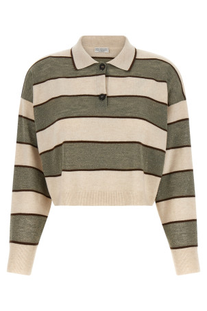 'Sparkling Stripes' polo shirt Multicolor