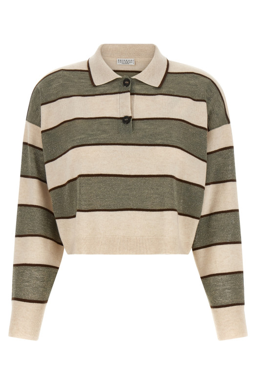 'Sparkling Stripes' polo shirt Multicolor