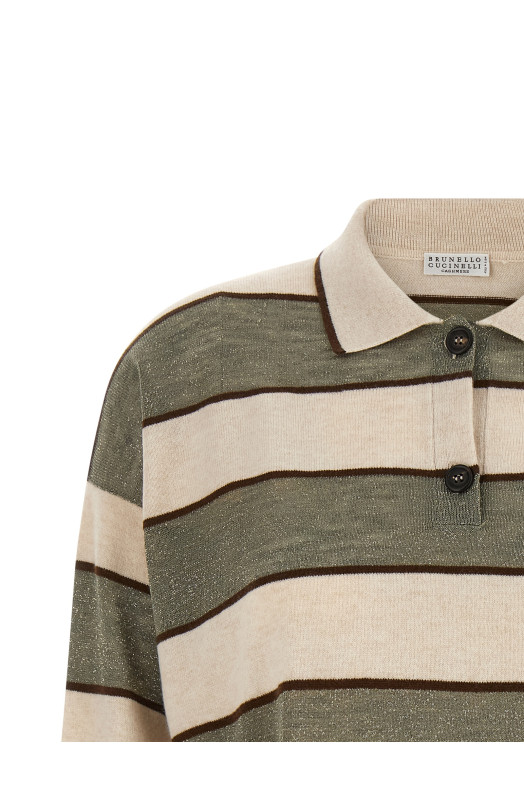 'Sparkling Stripes' polo shirt Multicolor