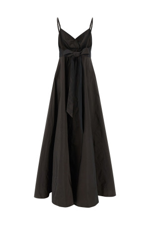 Maxi dress with bodice Brown