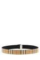 Logo buckle reversible belt Beige