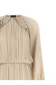 Long pleated dress Beige