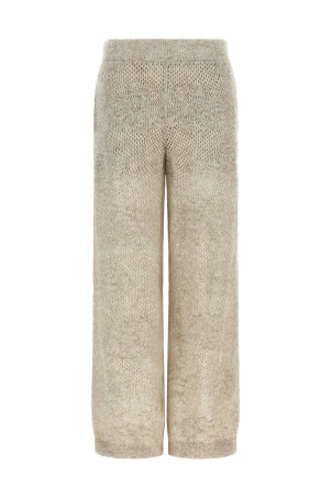 'Dazzling Abstact Leaf' pants Beige