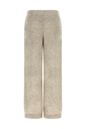 'Dazzling Abstact Leaf' pants Beige