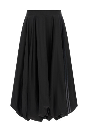 'Gradient 3-Stripes' skirt  Black