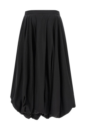 'Gradient 3-Stripes' skirt  Black