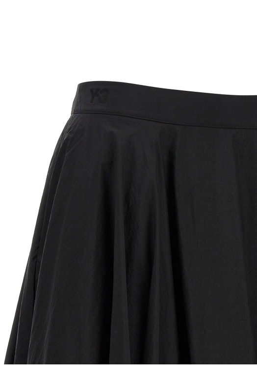 'Gradient 3-Stripes' skirt  Black