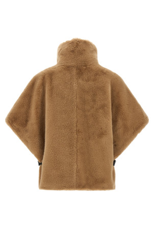 Fur cape Beige