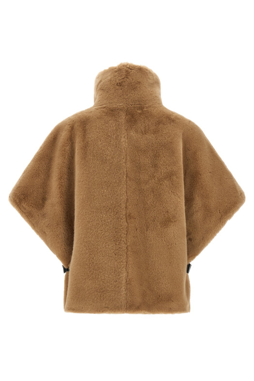 Fur cape Beige