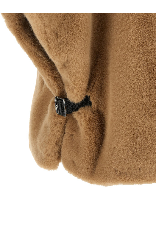 Fur cape Beige