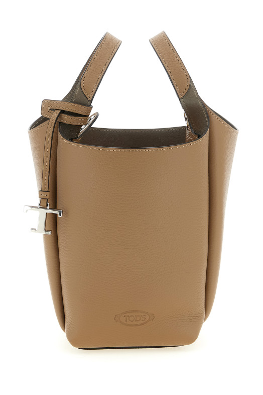 'T Timeless' mini bucket bag Brown
