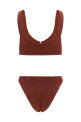 Джулия в коричневом бикини JULIAGOLDHOOPBIKINIMETALLICROSEWOOD