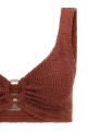 Джулия в коричневом бикини JULIAGOLDHOOPBIKINIMETALLICROSEWOOD