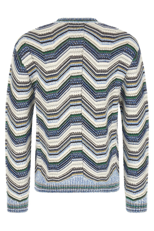 Свитер с геометрическим зигзагообразным узором, многоцветный MISSONI US26WN0KSMSPP