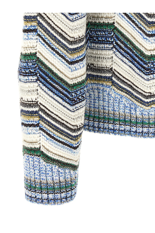 Свитер с геометрическим зигзагообразным узором, многоцветный MISSONI US26WN0KSMSPP