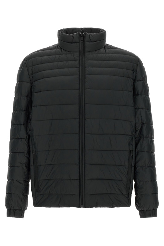 Quilted down jacket Black