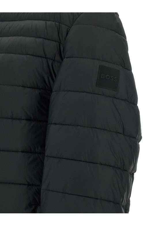 Quilted down jacket Black