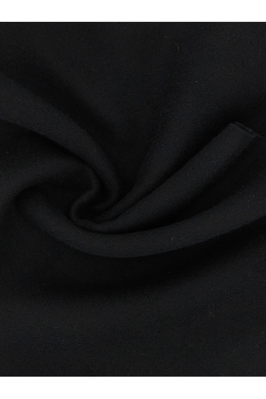 Cashmere scarf Valentino Garavani with fringes Black-grey