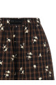 'Check Flower' bermuda shorts Brown