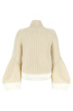 'Nylon Twill x Wool Knit' blouson White