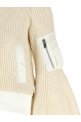 'Nylon Twill x Wool Knit' blouson White