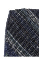 Check wool skirt Blue