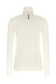 Свитер с полузастежкой-молнией, белый JIL SANDER J02GC0170J70021102