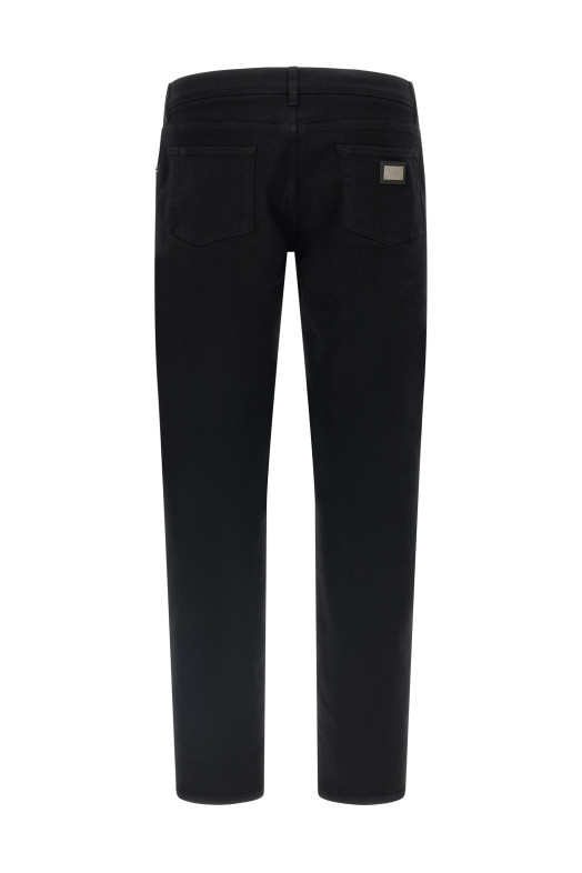 Логотип на джинсовой нашивке «Black» DOLCE & GABBANA GY07CDG8OW8S9001