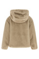Eco fur hooded Beige