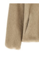 Eco fur hooded Beige