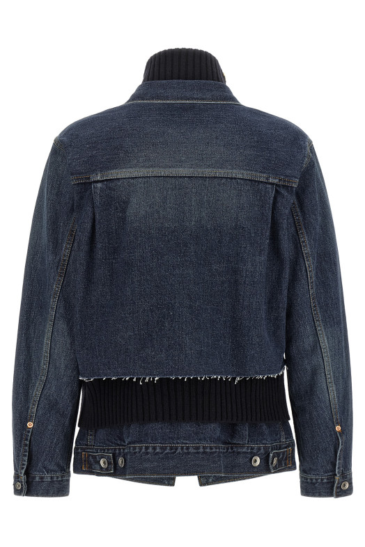 Гібридна куртка синього кольору SACAI 2608589436