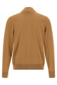 Shaved knit cardigan Brown