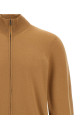 Shaved knit cardigan Brown