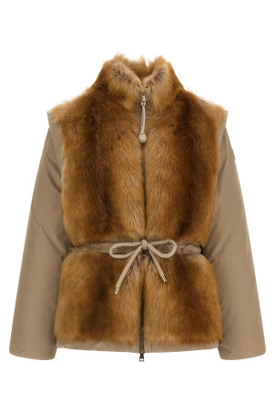 2-in-1 'Blaireau' down jacket Beige