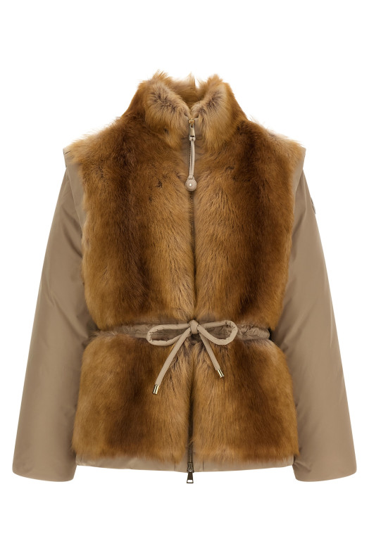 2-in-1 'Blaireau' down jacket Beige