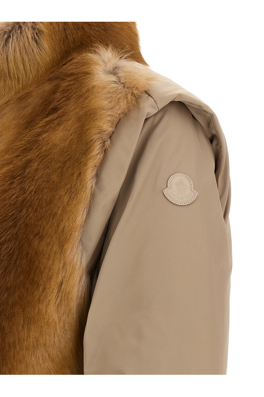 2-in-1 'Blaireau' down jacket Beige