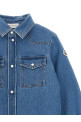 Джинсовая рубашка синего цвета MONCLER ENFANT L29542F00001598A1730