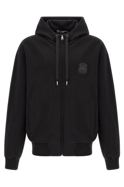 Coat of arms logo hoodie Black