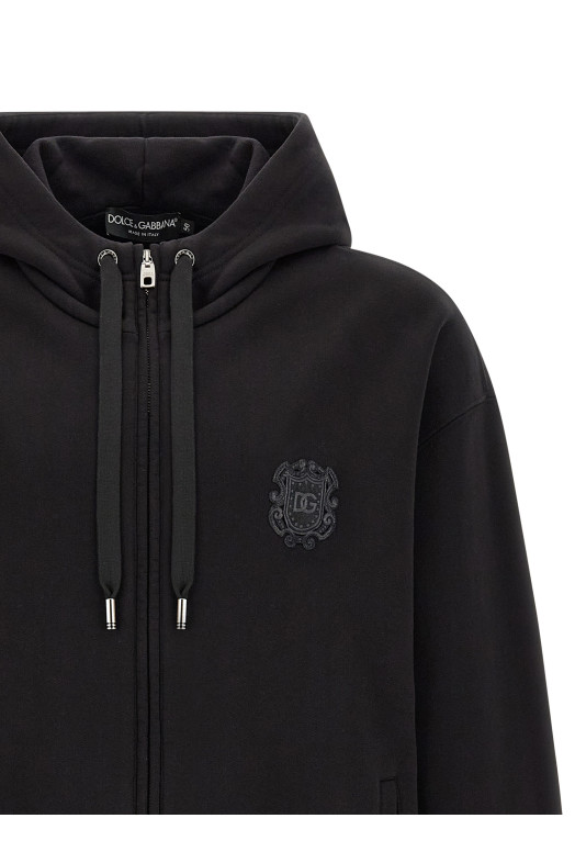 Coat of arms logo hoodie Black