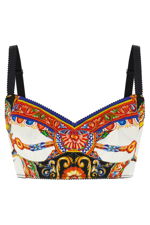 'Carretto' crop top Multicolor