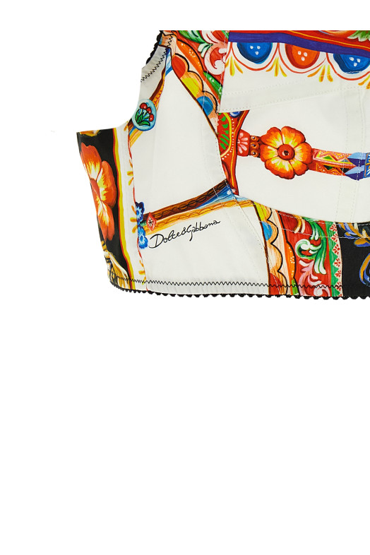 'Carretto' crop top Multicolor