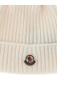 Pon pon wool beanie White