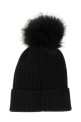 Pon pon wool beanie Black