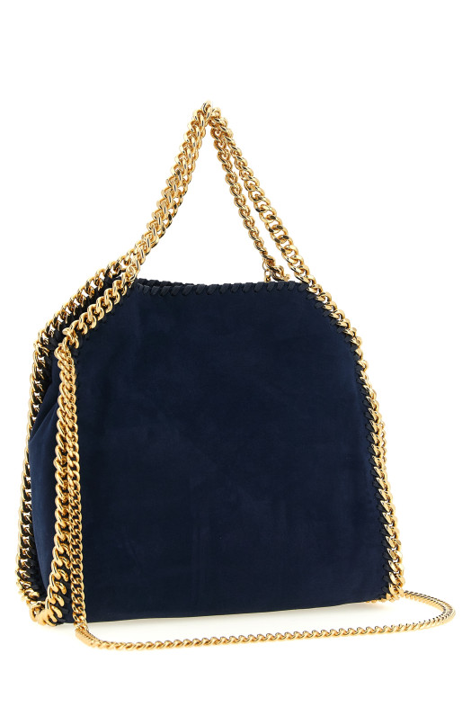 Замшевая сумка через плечо «Falabella mini», синяя 371223WP05434000