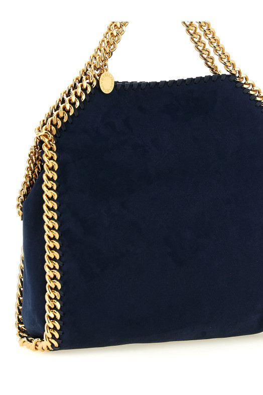 Замшевая сумка через плечо «Falabella mini», синяя 371223WP05434000