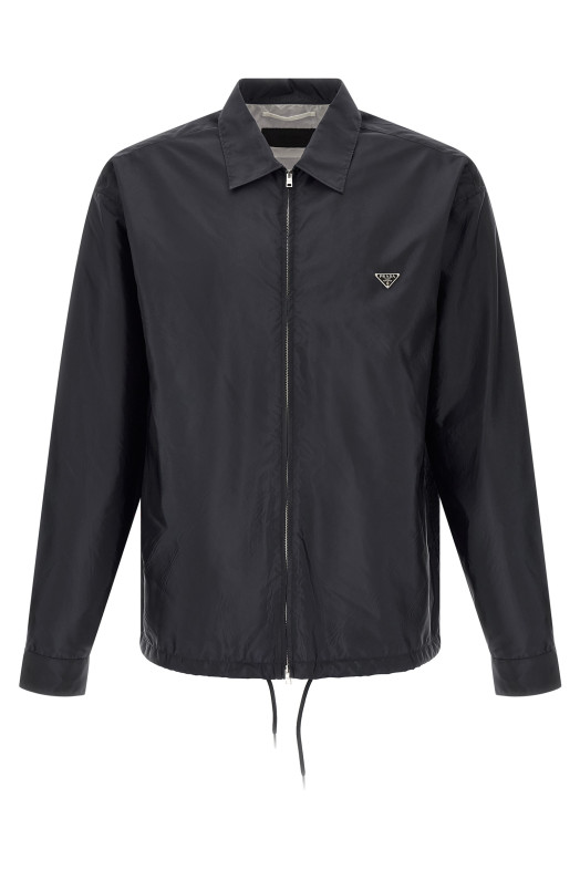'Re-Nylon Piuma' overshirt Blue