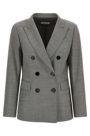 Double-breasted blazer Gray